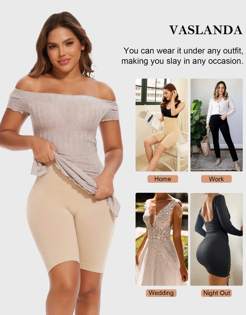 Load image into Gallery viewer, 2 Packs Tummy Control Shapewear Shorts Faja Body Shaper for Women High-Waisted Thigh Slimming
