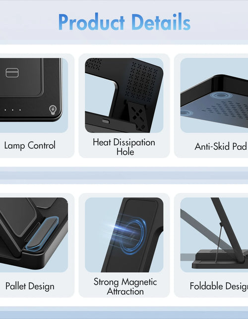 Load image into Gallery viewer, Charging Station,Wirelss Charger,Magnetic Charging Station Compatible with Iphone 17 16 15 14 13 12 11 Pro Max XS Xr,For Iwatch Series 9 8 7 6 5 4 3 2 Se,For Airpods 3 2 Pro,Black,No Adapter
