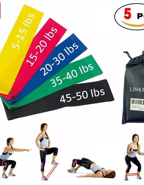 Load image into Gallery viewer, Yoga Booty Band Eco-Friendly Yoga Resistance Bands 5-Piece
