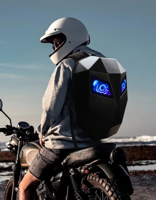 Load image into Gallery viewer, LED Locomotive Backpack Display Scree Business Travel Laptop Backpack Men Outdoor Expanded Motorcycle Cycling Backpack for Woman
