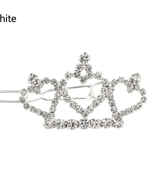 Load image into Gallery viewer, Pet Small Dogs Cat Faux Pearl Crown Shape Bows Hair Clips Head Decoration for Pets Puppy Hairpins Decor Grooming Accessoires
