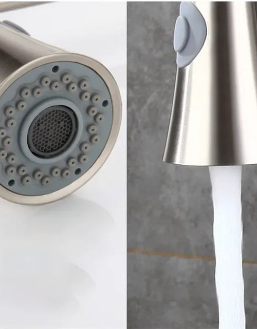 Load image into Gallery viewer, Brushed Kitchen Faucet  Smart Touch Kitchen Faucets Pull Out Kitchen Mixer Tap 304 Stainless Steel Sensor Kitchen Faucets
