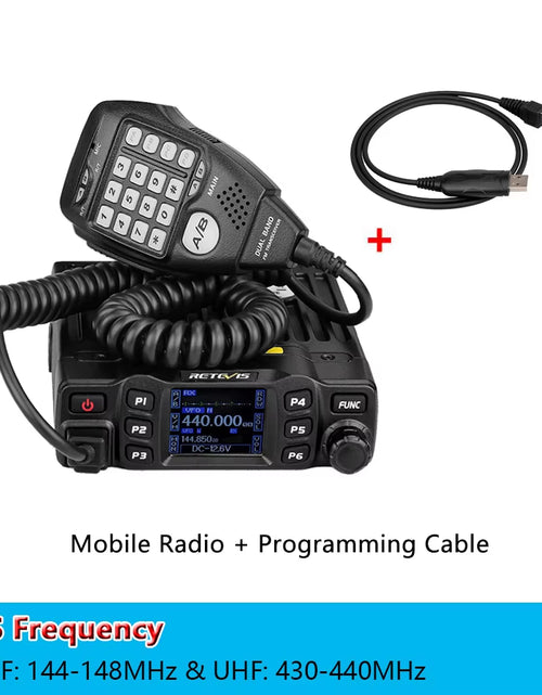 Load image into Gallery viewer, RT95 Mobile Ham Radio Two-Way Car Radio VHF UHF Dual Band Mobile Radio Station Transceiver Base Station for Camping
