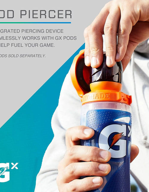 Load image into Gallery viewer, GX Bottle, Refillable Water Bottle, Nonslip, Blue, 30 Fl Oz
