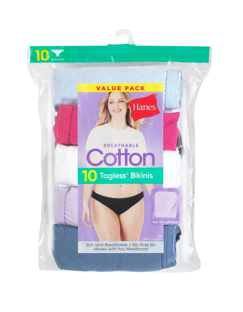 Load image into Gallery viewer, Women'S Cotton Bikini Underwear, Cool Comfort, 10-Pack Assorted 8
