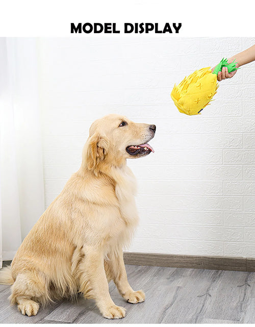 Load image into Gallery viewer, Dog Squeaky Toy, Interactive Dog Toy, Dog Puzzle Toy for Smelling Feeding Training, Dog Plush Toy for Small Medium and Large Dogs
