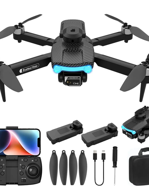 Load image into Gallery viewer, Drone with 4K HD Dual Camera for Kids Adults, Wifi FPV RC Quadcopter with One Key Start, Headless Mode, Foldable Mini Drone Toys Gifts for Kids Beginners
