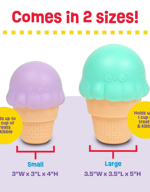 Load image into Gallery viewer, Ice Cream Dog Toy Treat Dispenser, Playful Food Puzzle for Interactive Puppy Training &amp; Birthdays
