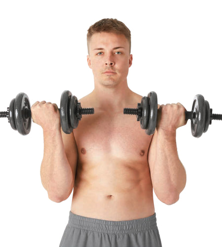 40Lb Adjustable Cast Iron Dumbbell Set