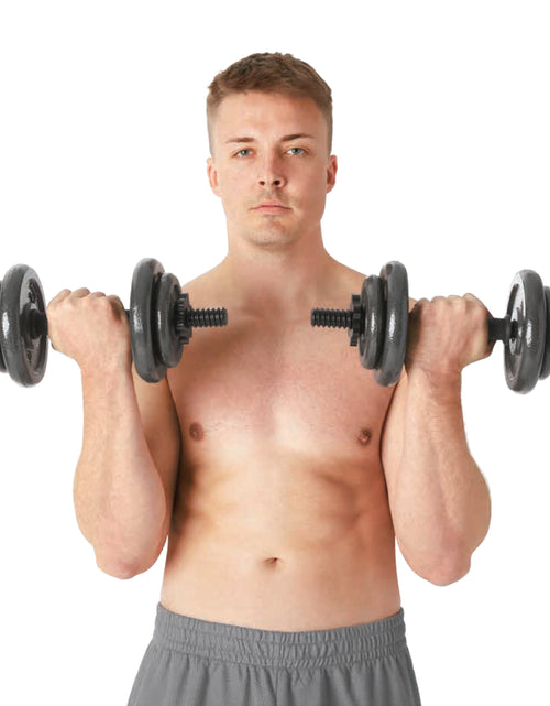 Load image into Gallery viewer, 40Lb Adjustable Cast Iron Dumbbell Set
