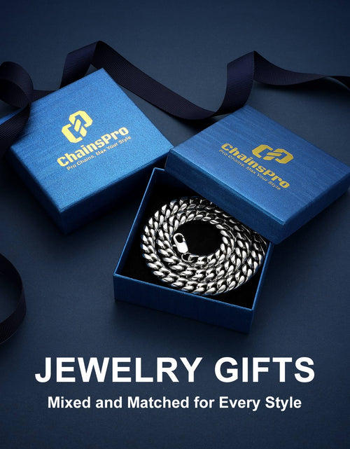 Load image into Gallery viewer, Men'S Stainless Steel Cuban Link Chain Necklace 10MM 18Inch Hip Hop Jewelry
